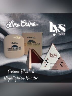 Nib! Radiant Glow Lime Crime & LYS Cream Blush and Highlighter Stick Bundle
